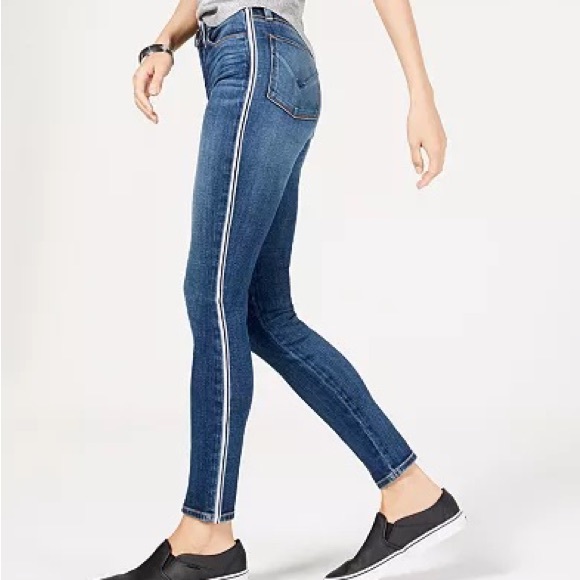 HUDSON Side Stripe Skinny Blue Jean - Picture 2 of 12
